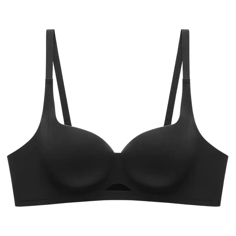 New Hollow-out One-piece Seamless Comfortable Push Up Lingerie Small Breast Gathering Anti-sagging No Steel Ring Bra — image 8