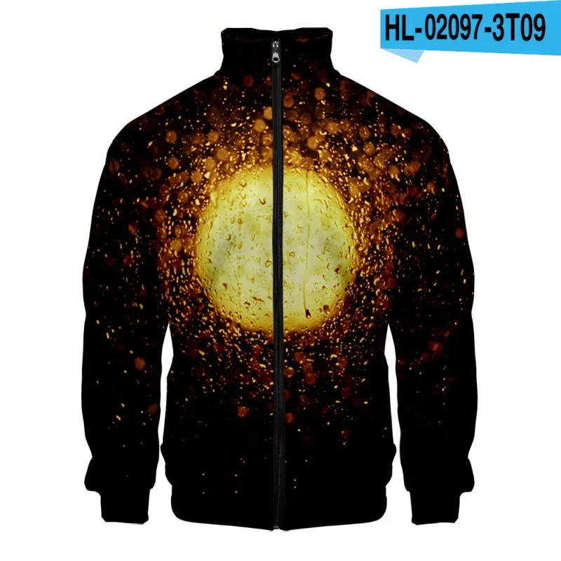 Harajuku Popular Rain 3D Print Zipper Raglan Jacket Windbreaker Boys/Girls Comfortable Stand Collar Jackets Coats — image 32