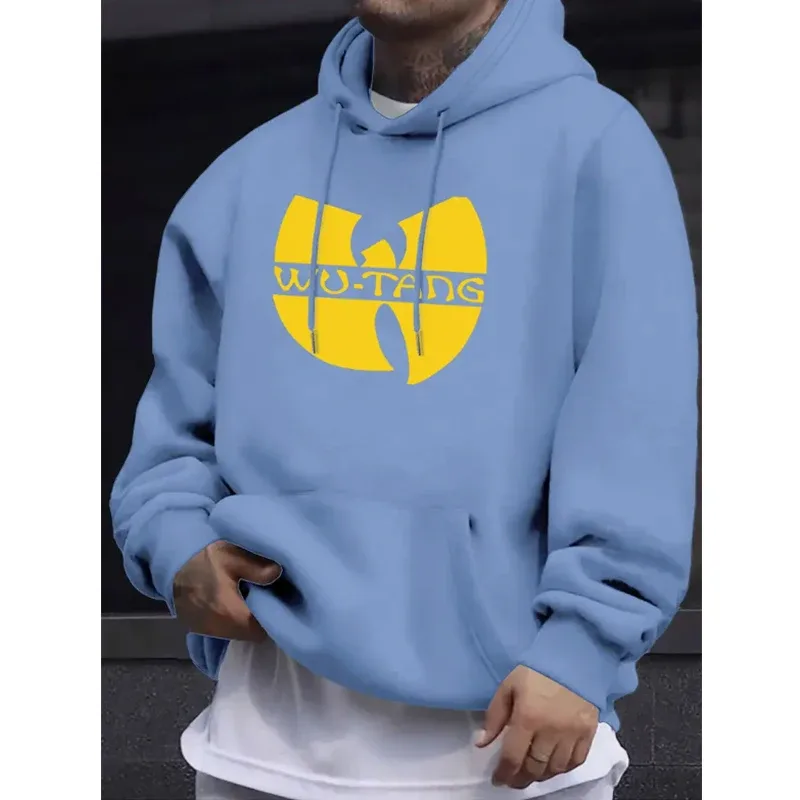 Hip hop années 90 wu clan t-tangs moletom com capuz masculino feminino casual outono inverno vintage moletom de lã manga comprida com capuz — image 2