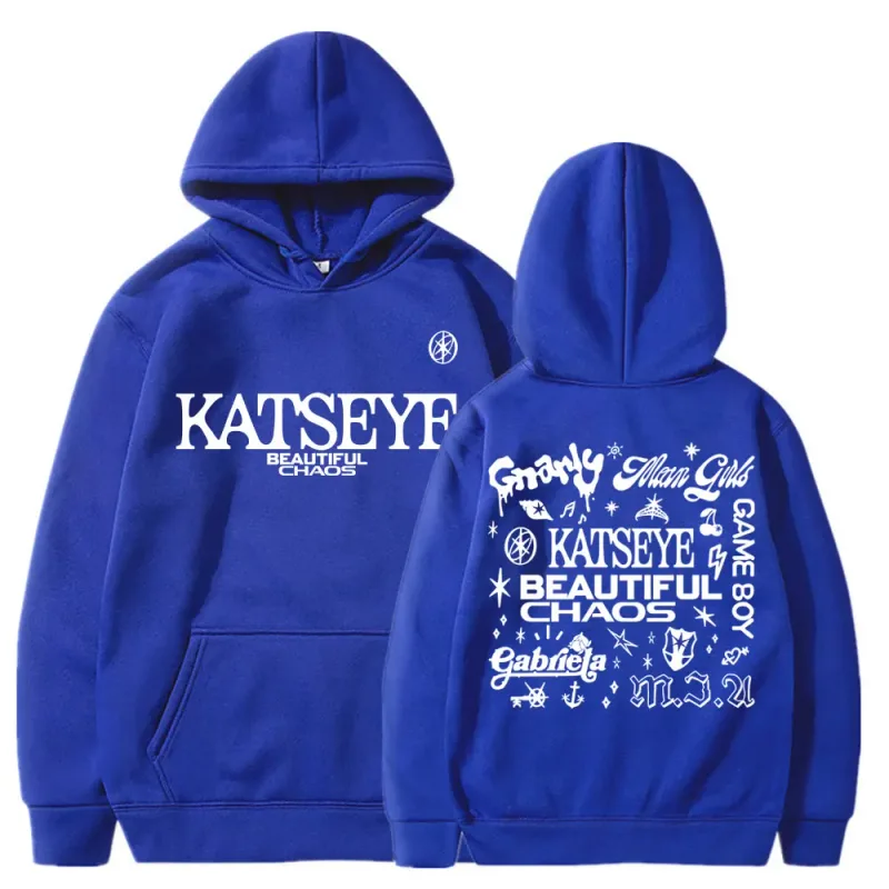 Kpop katseye belo caos álbum tour hoodies moda retro harajuku masculino feminino sportwear velo oversized agasalho streetwear — image 11