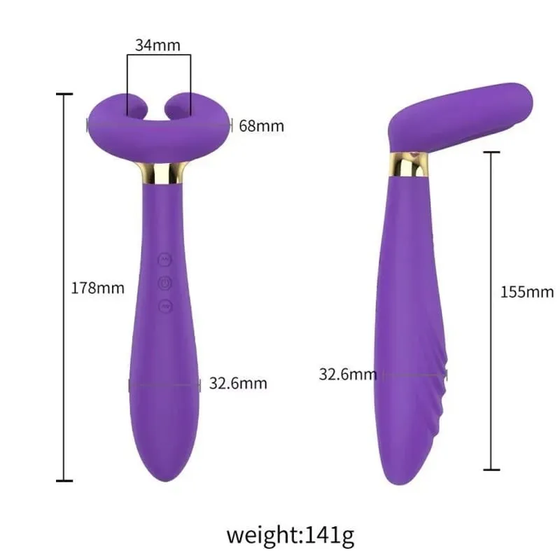 ilicone Prostate Massager Vibrator - Turquoise Rippled Anal Vibrator with Perineum Stimulator G-Spot Sex Toy for Men Women — image 4