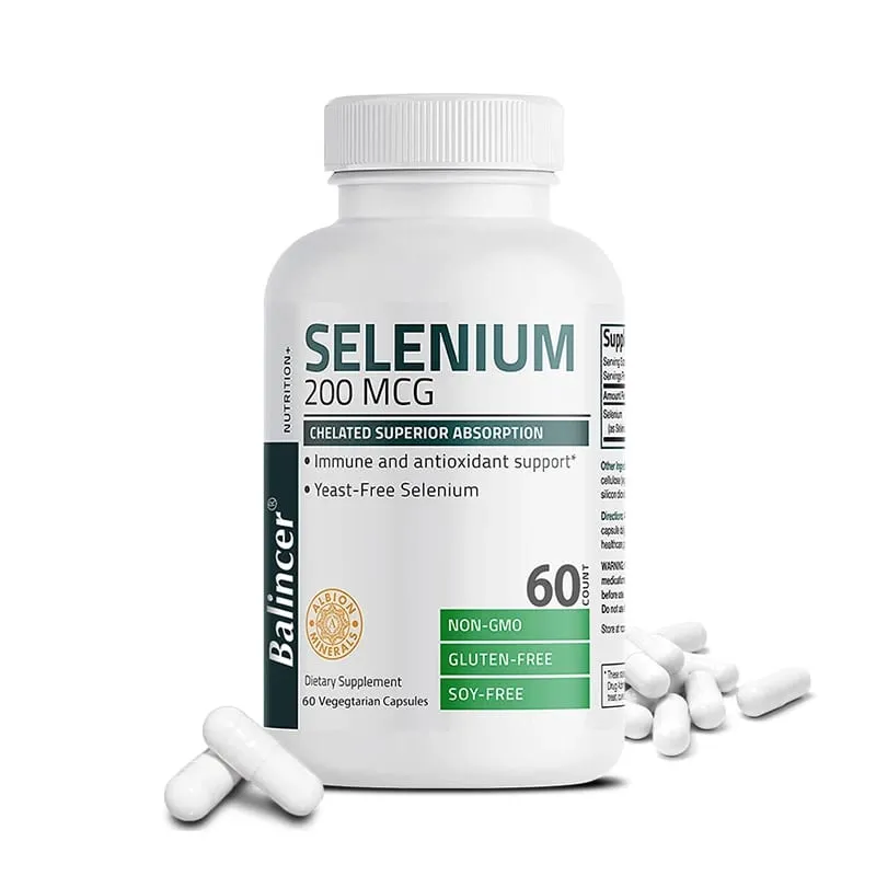 Selenium Capsules 200MCG - Antioxidant Support Boosts Immune System Boosts Energy Levels Thyroid Support NON-GMO — image 8