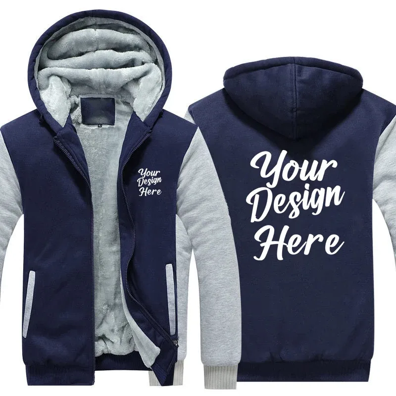 Moletom com capuz masculino com design personalizado, faça seu próprio logotipo, texto, foto, moletom masculino, casaco com capuz — image 4