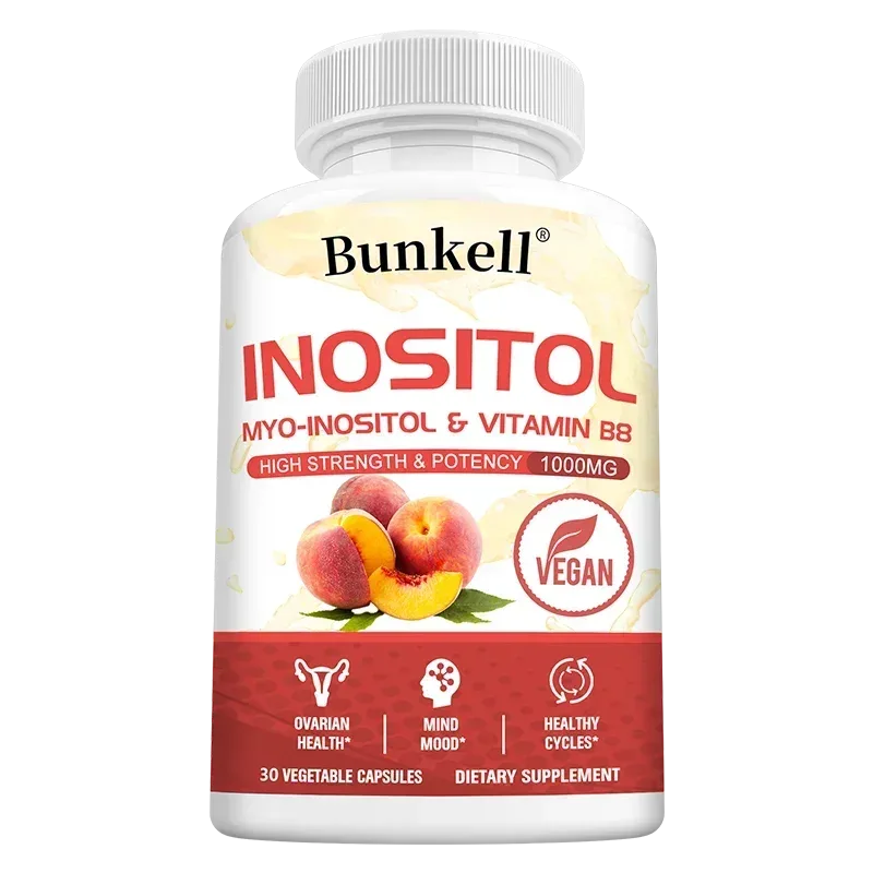 1000mg Inositol Capsules Daily Women’s Wellness Supplement Support Body Balance Metabolism & Mood Relaxation Vegan Non-GMO