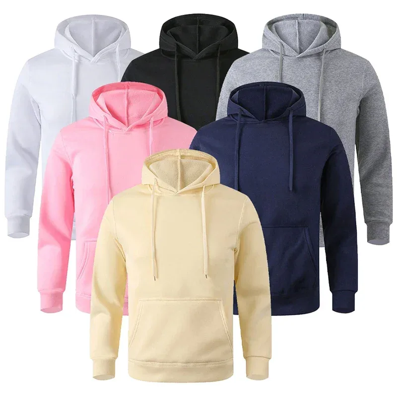 Men's Soft Loose - Fit Fleece Pullover Hooded Sweatshirt na May Mga Pocket Para sa Malamig na Araw — image 4