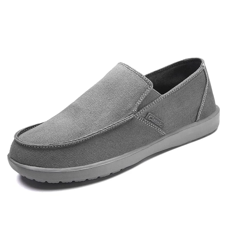 Soft Walking Vulcanized Shoes New Casual Male Loafers Outdoor Lightweight Men Flats Fashion Men's Sneakers Slip on Canvas Shoes
