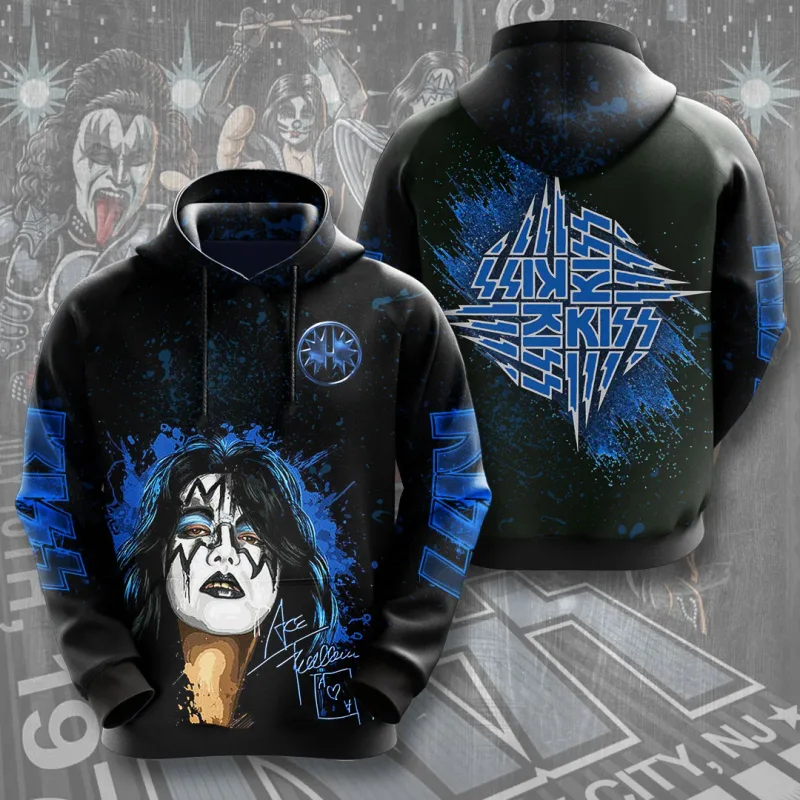 2026 Hot Rock Kiss Hoodies 3D Printed Men Women Funny Long Sleeve Sweatshirt Shirt Street Man Hoodies Tops Y2k Hoodies