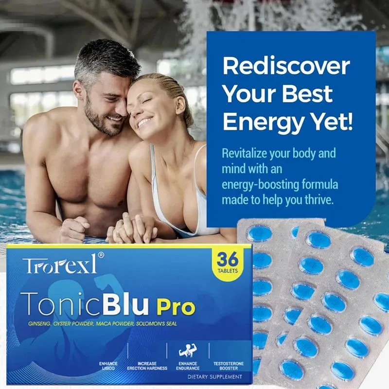 36-360 Comprimidos Azuis Comprimidos Produto de Saúde Men Power Fórmula Clinicamente Comprovada