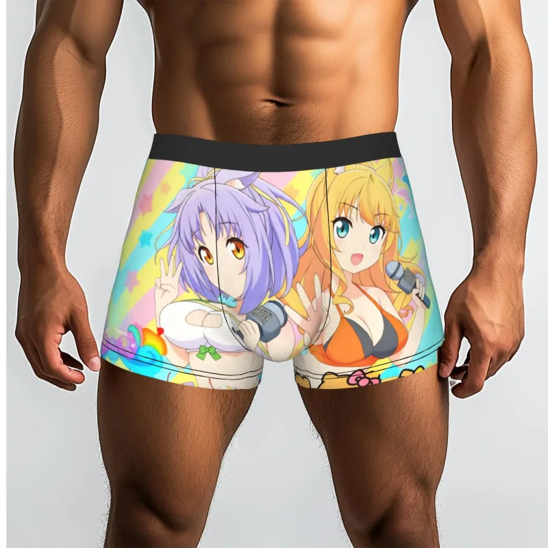 Anime N-Nekopara Chocola Vanilla Underwear Men Printed Game Boxer Briefs Shorts Panties Soft Underpants — image 16