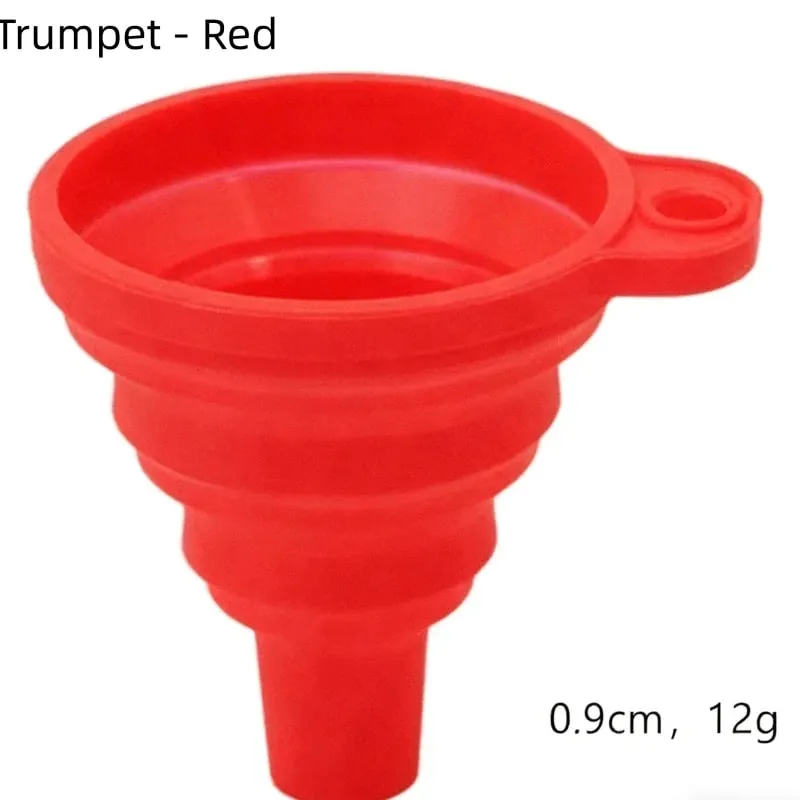 1/3/5/10 pcs S L Folding Silicone Funnel for Filling Bottles Kitchen Silicone Funnel Collapsible Kitchen Gadgets Oil Filler — image 10