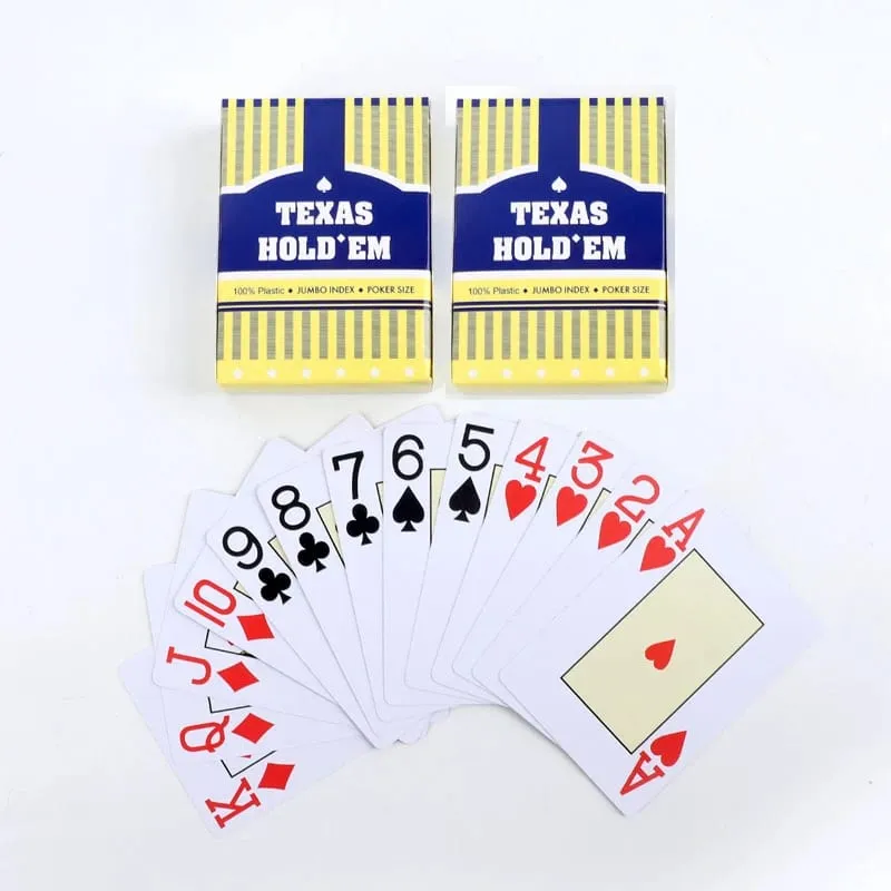 1/2pcs A set of durable universal baccarat and Texas Hold'em playing cards waterproof and smooth for poker and bridge games — image 4