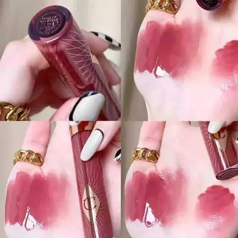Luxury CT Multicolored Water Light Lip Gloss Lasting Hydrating Lip Balm Heart-shaped Tip Lip Brush&Jelly Lip Gloss Makeup Gift — image 2