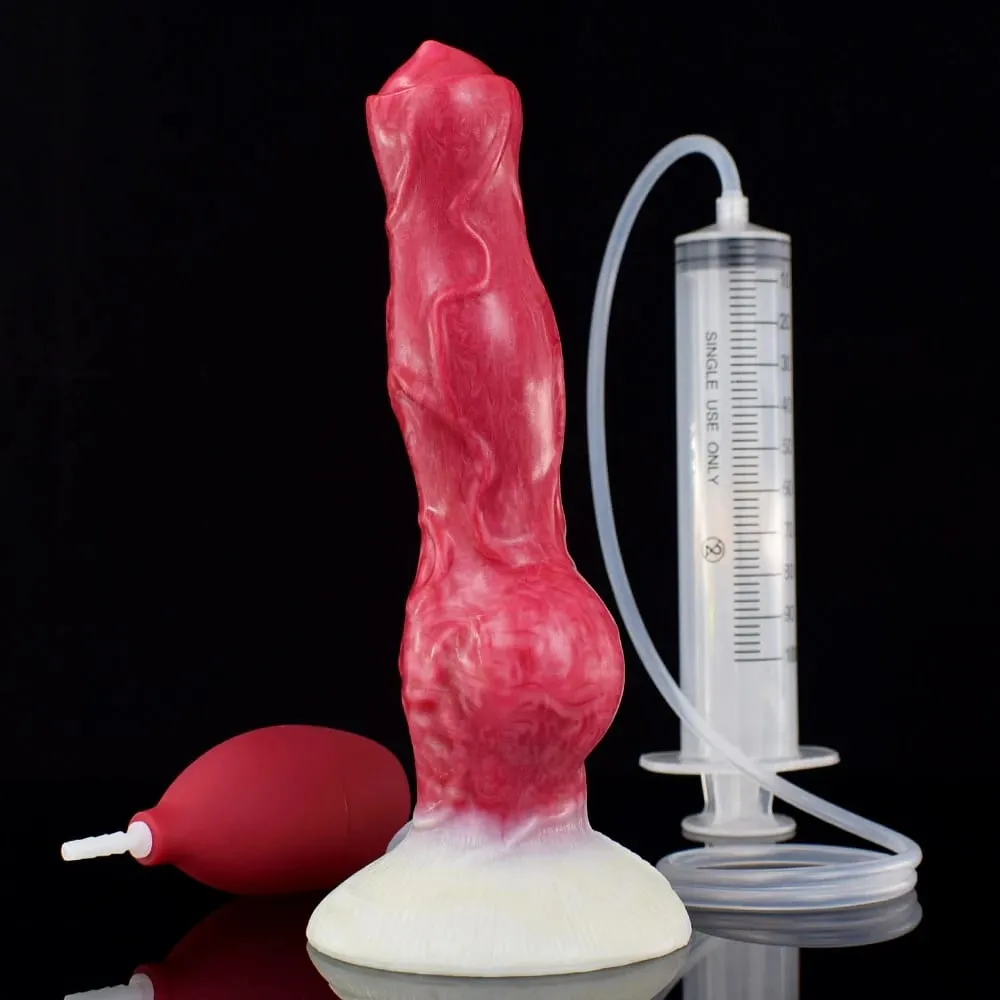 Squirting Realistic Dog Knot Dildo Colorful Fake Penis Silicone Anus Dilator Ejaculation 18+ Sex Toys For Women Men Adults — image 5