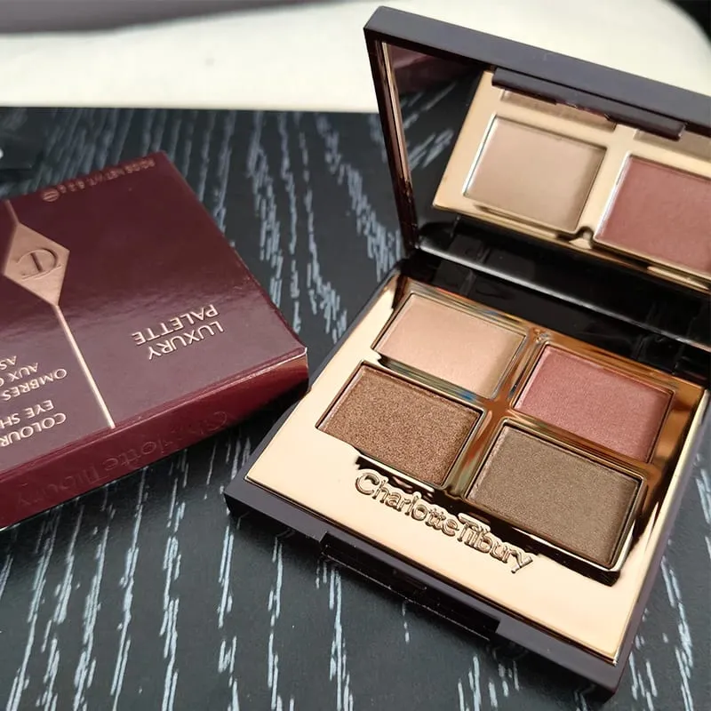 Charlotte Tilbury Brand Makeup 4 Farver Øjenskygge Disc 5,2g Pude Talk Nature Let at farve Foundation Øjenskygge Kosmetik