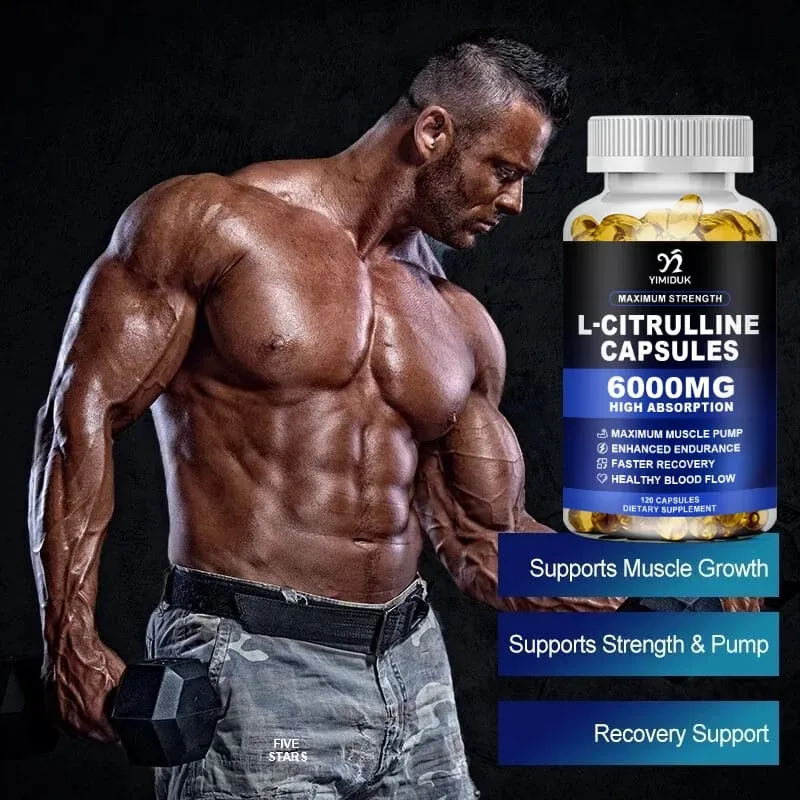 Premium L-Citrulline Capsules with High-potency Citrulline Gelatin Support Vessel Health Boost Workout Hasten Muscle Repair — image 5