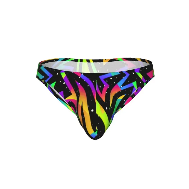 Men's Sexy Briefs Breathable Bikini Star Rainbow Geometric Pattern Men Underpants Low Cut Man Underwear Panties — image 10