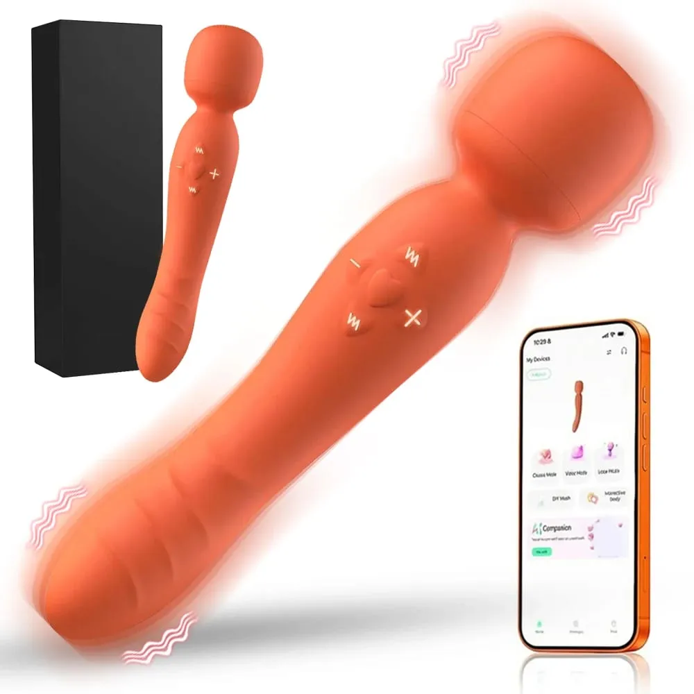 التطبيق الذكي اللاسلكي عن بعد AV العصا السحرية هزاز قوي G بقعة البظر محفز لعبة الجنس النساء USB قابلة للشحن مقاوم للماء الكبار — image 1