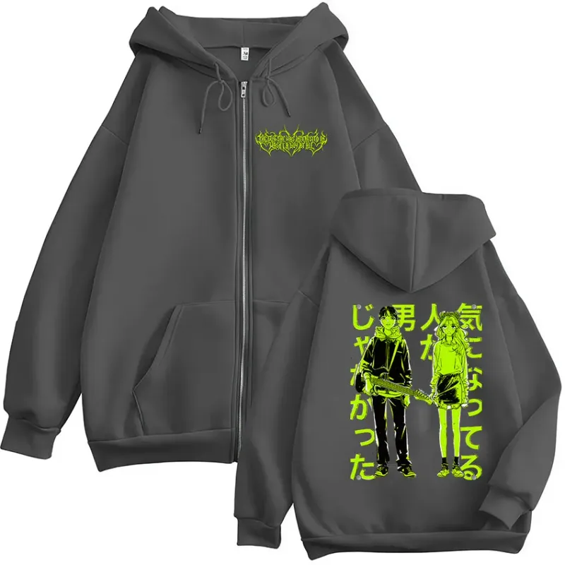 The Guy She Was Interested in Wasn't A Guy At All Anime Zipper Hoodies Men Women Harajuku Zip Up Hooded Sweatshirts Jackets Coat — image 5