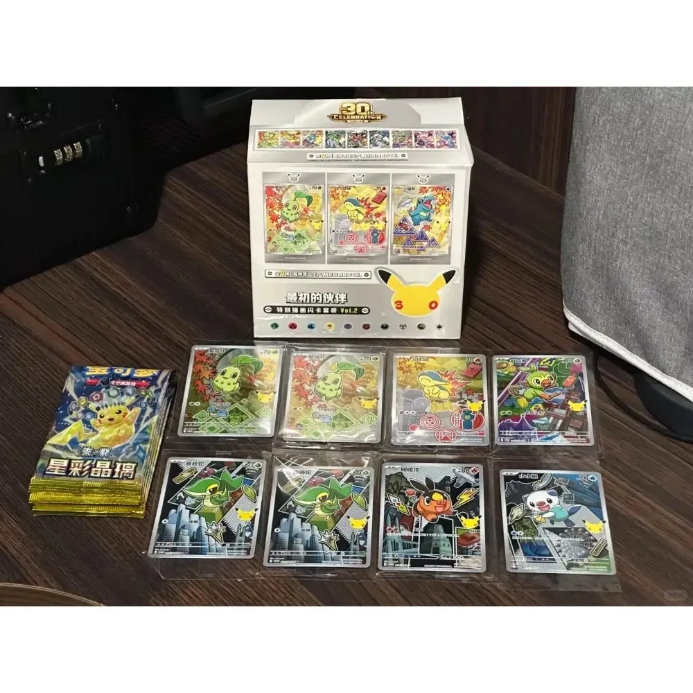 Original Pokemon 30th Anniversary Vol.1 Vol.2 Vol.3 Original Partner Special Illustration Set Gift Box PTCG Collectible Cards — image 5