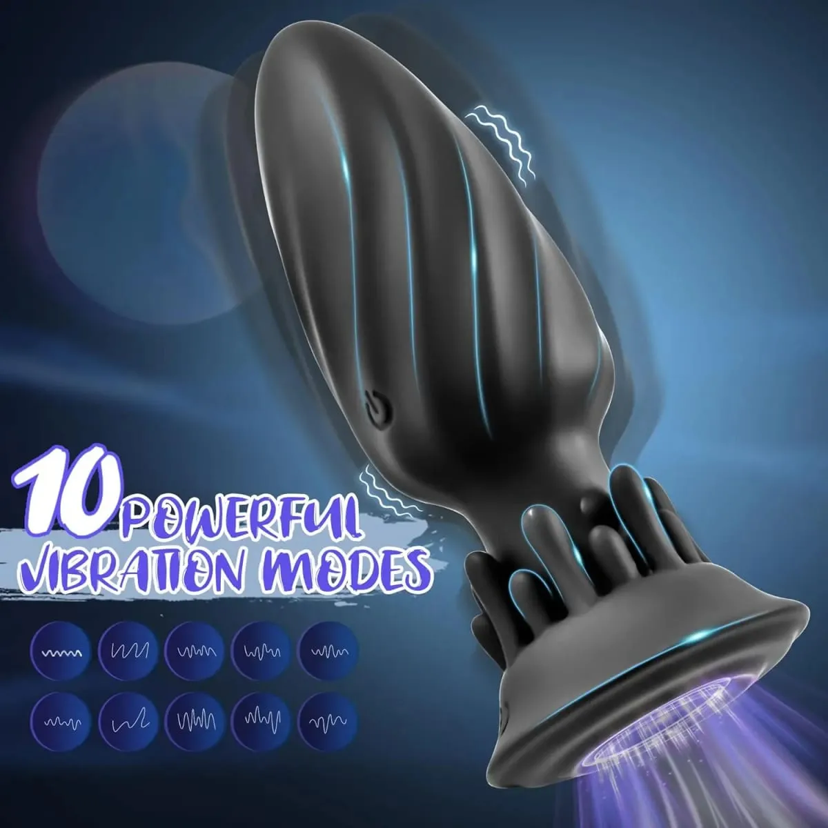Male Prostate Massager 360° Rotation Anal Vibrator Female Masturbator Butt Plug Remote Control Wearable Anus Sex Toy para sa Mga Lalaking Bakla — image 2