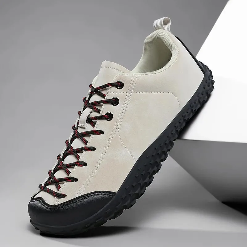 Unisex Barefoot Wide Toe Shoes Women Men Artificial Leather Minimalist Sneakers Zero Drop Outdoor Lace-Up Slip on Walking Shoes