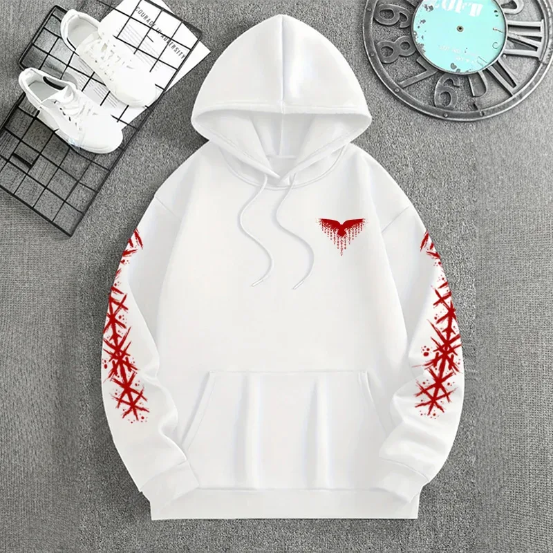 Winter and Autumn Edition Viking Nordic Runes Printed Men's Large-Sized Hooded Sweatshirt para sa Street Casual Wear — image 5