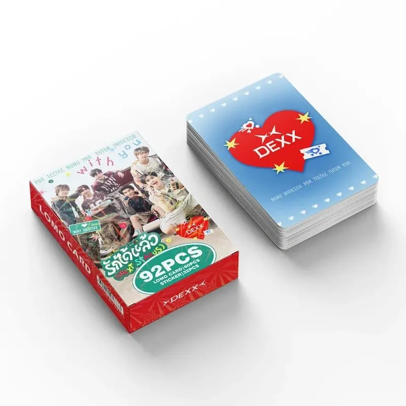 Thai BL Star 92Pcs Photocards Set 60Pcs HD Photo Cards 32Pcs Stickers Thai Idol Fan Collectible Decorative Gift Cards — image 2