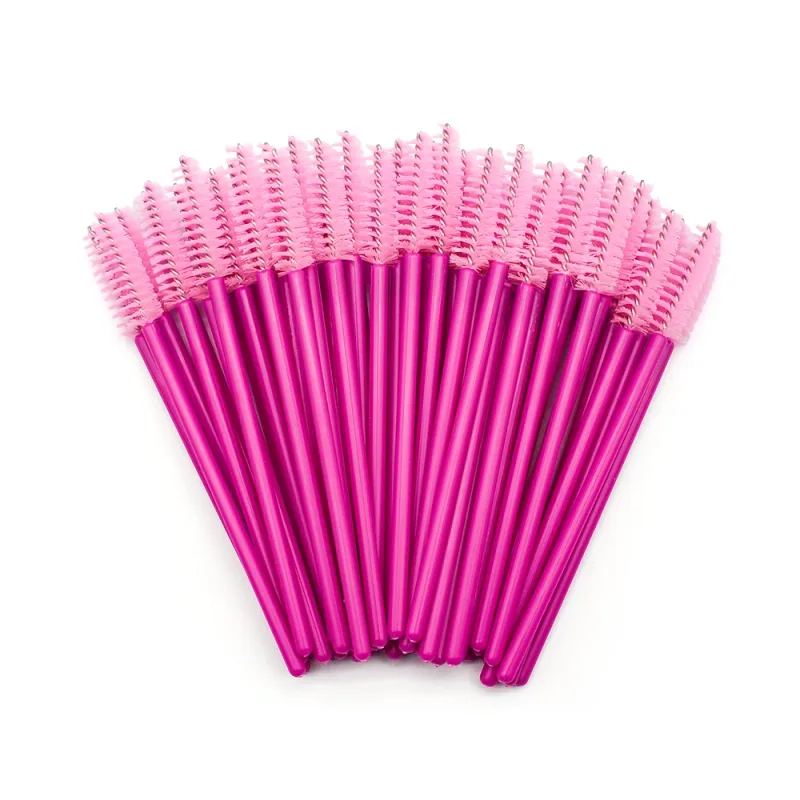 50pcs Disposable Eyelash Brushes Extension Rose Red Eyebrow Brush Mascara Wand Eye Lashes Cosmetic Tool Set Makeup Beauty — image 8