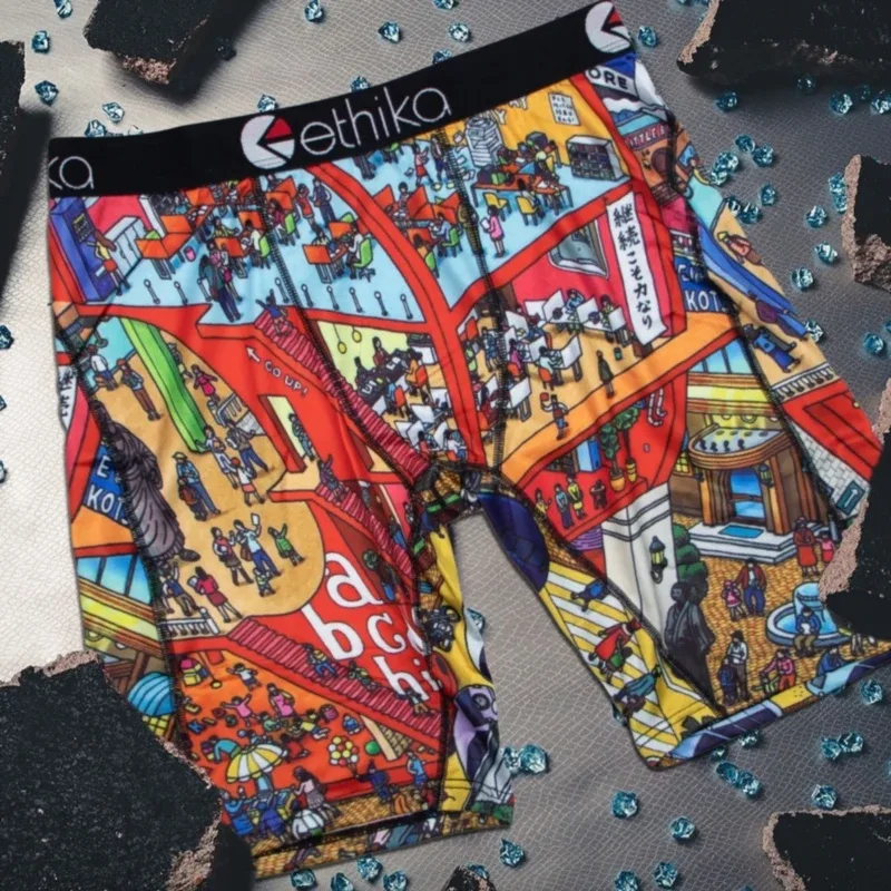 1Pcs Men Underwear Boxers Breathable Mesh Crotch Man Underpants Plus Size Mens Panties L-3XL Printed Men's Boxers Briefs 3256809864931744 — image 13