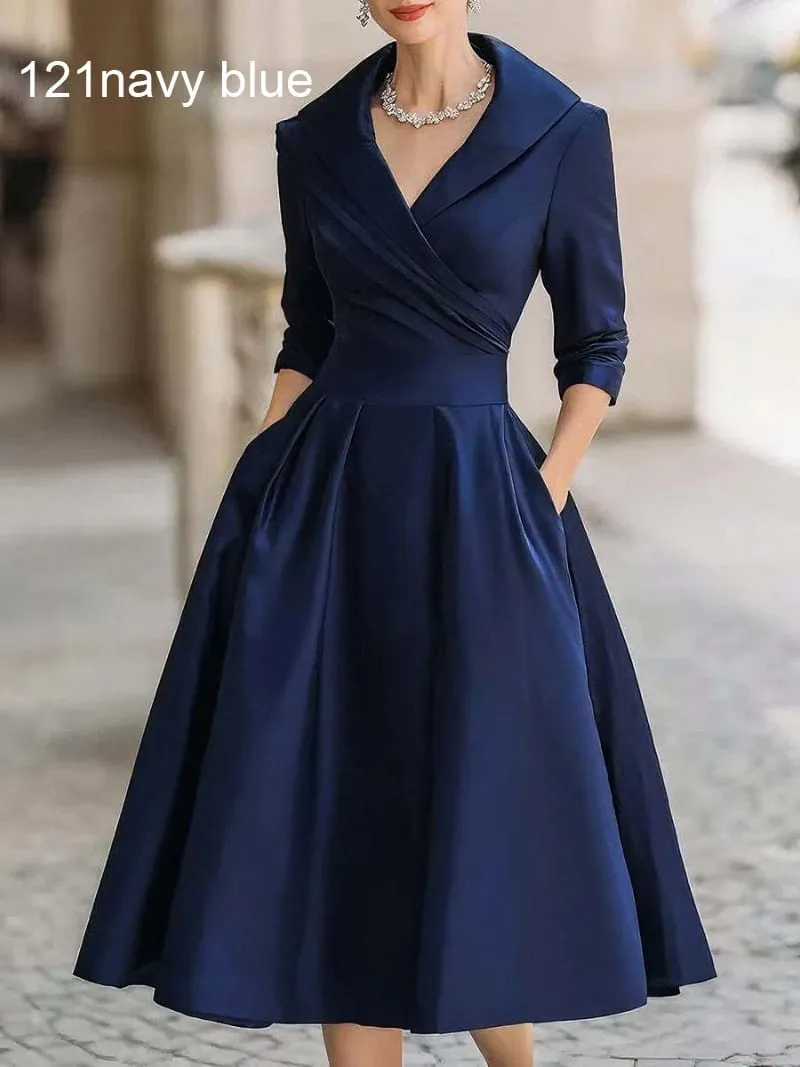 Maiksing manggas na Chiffon Evening Dress Pambabae Party Dress Monochromatic Bohemian Long Elegant Bago 2022 — image 3