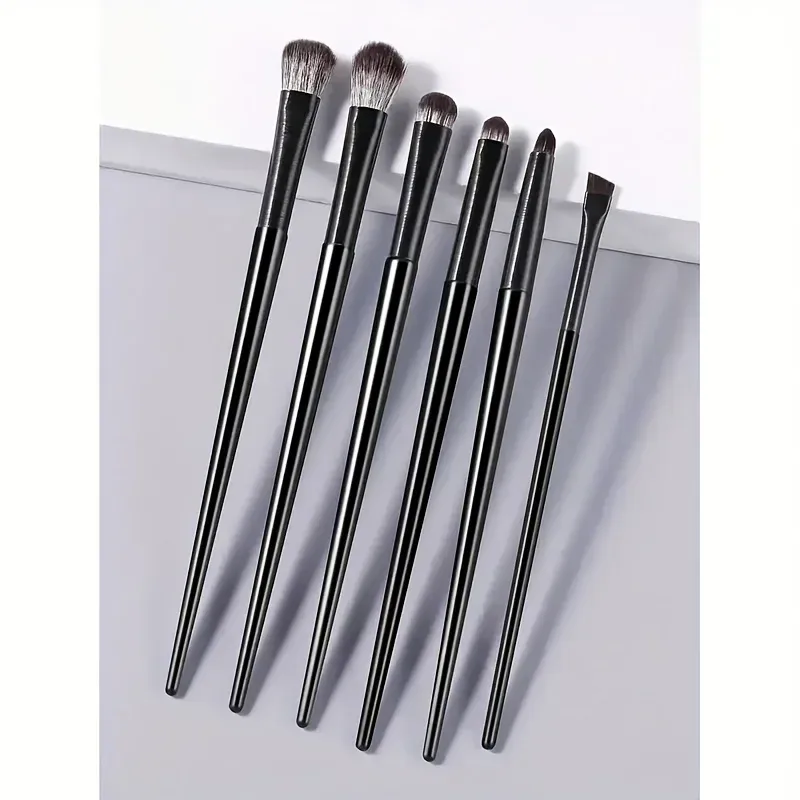 6PC Eyes Makeup Brushes Set Professional Soft Contouring Eyeshadow Eyeliner Eyebrow Brush Women Facial Beauty Cosmetic Tool C511