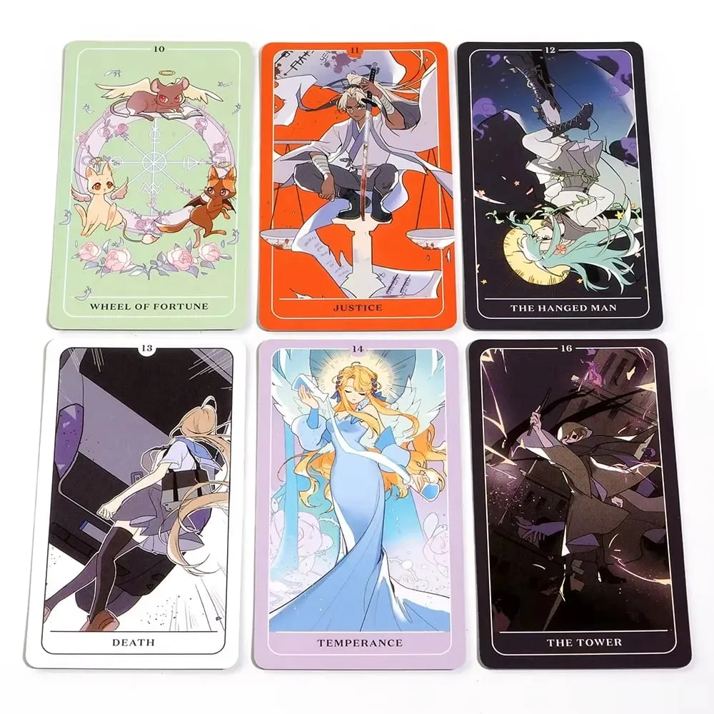10.3*6cm Anime Tarot Deck Explore The Archetypes Symbolism And Magic In Anime Modern Anime Characters — image 5