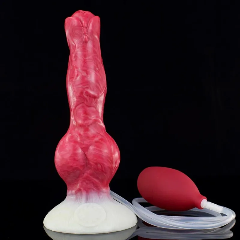 Squirting Realistic Dog Knot Dildo Colorful Fake Penis Silicone Anus Dilator Ejaculation 18+ Sex Toys For Women Men Adults — image 12
