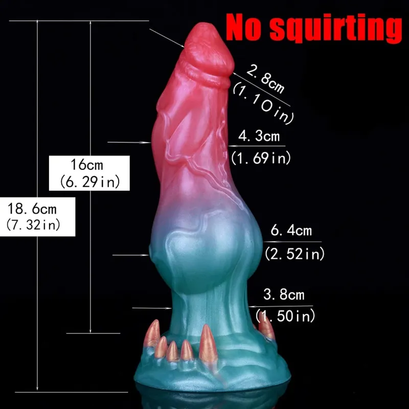 Squirting Horse Anal Dildos Monster Fake Penis G-Spot Stimulator Masturbation Butt Plug Cock Sex Toy For Women Men Flirting — image 14