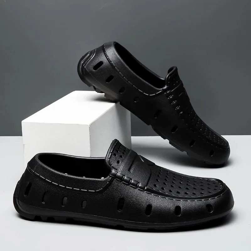 Bekväma loafers för män Skor Läderskor Halkfria körskor Fritidsskor Eva Tofflor Halkfria skor Stor storlek 46 — image 8