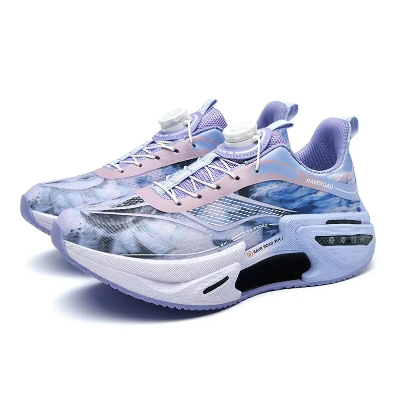 Elastic Speed Running Shoes for Men Carbon Plate Push Rotating Buckle Sports Shoes for Women Professional Shock-Absorbing — image 9