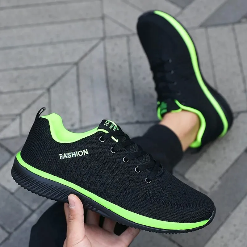 Men's Mesh Running Sneakers Athletic Gym Lightweight Men Causal Shoes 2025 Fashion Breathable Knit Walking Footwear Size 39-46 — image 3