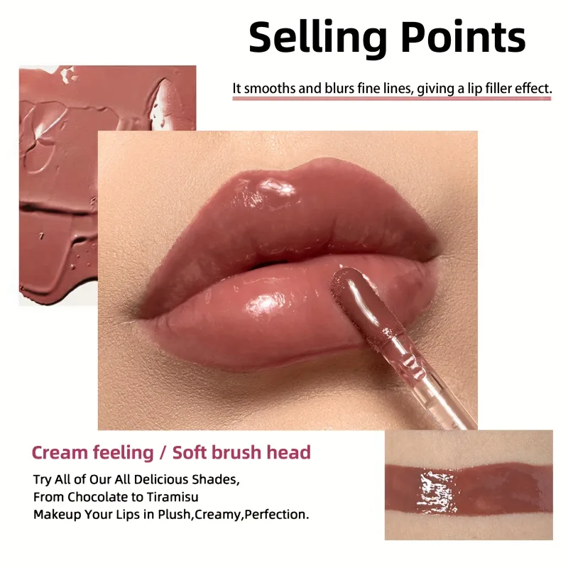 Óleo labial hidratante Crystal - brilho preenchedor e hidratante com tons coloridos para todos os tipos de pele — image 4