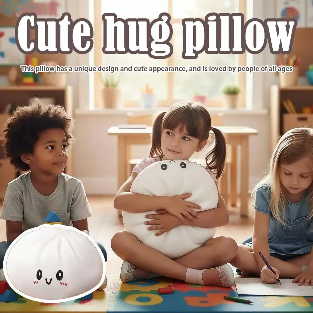 Giant Dumpling Squishy Soft Stuffed Hug Pillow Home Decoration Stress Relief Toy for Kids Stress Relief Fidget Toy
