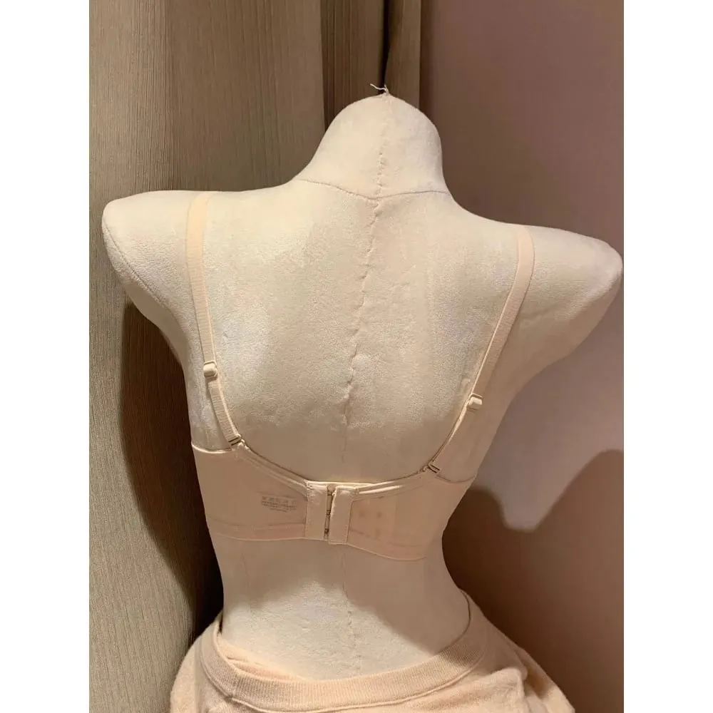 Žhavá prodejná bezdrátová krajková podprsenka Ženy Malé poprsí Silné vycpávky Push Up Lift Anti Sage Boční podpora Sexy spodní prádlo 32‑38 AB — image 4