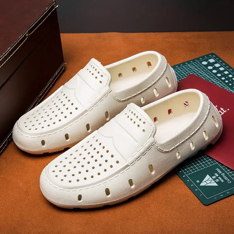 Bekväma loafers för män Skor Läderskor Halkfria körskor Fritidsskor Eva Tofflor Halkfria skor Stor storlek 46 — image 3