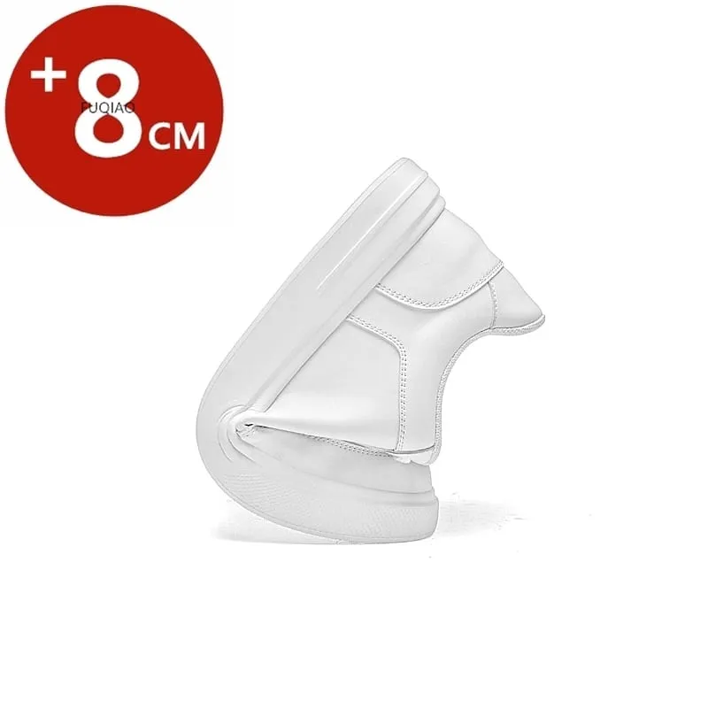 Men Sneakers Elevator Shoes Women Breathable Sports Casual Board Shoes Comfortable Platform Hidden Inner Heightening Shoes 8cm — image 2