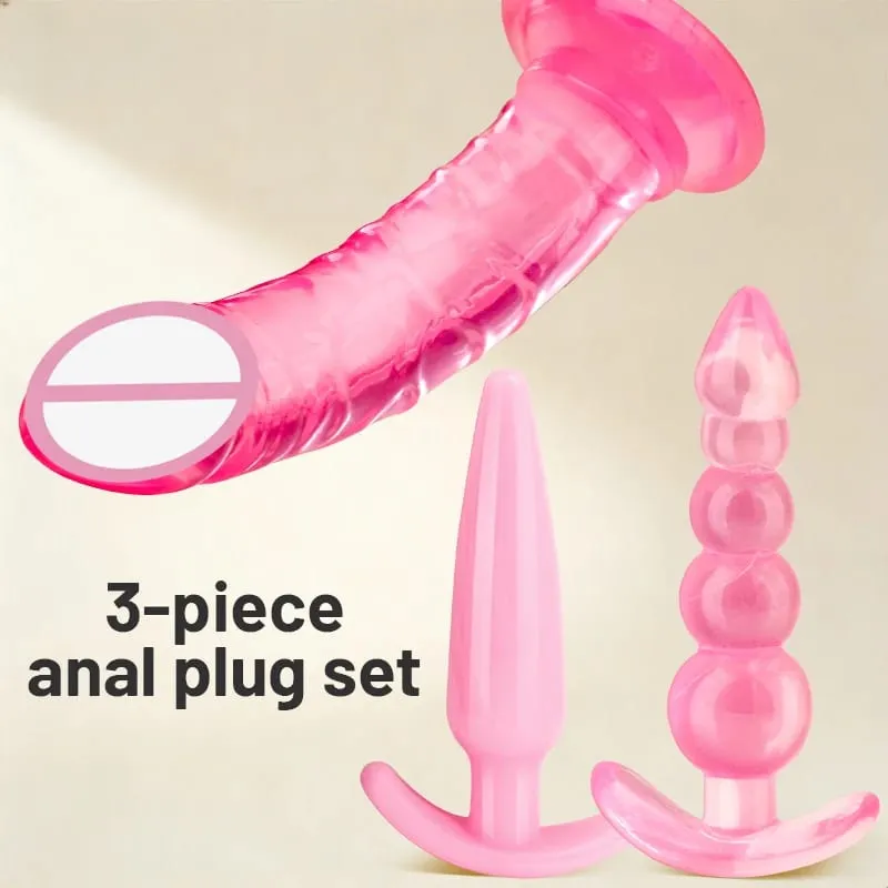 3pcs Anal plug set anal dilator posterior cavity toy kit adult sex toys suitable for both men and women — image 6