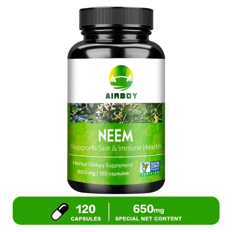 Organic Neem Supplement - Herbal Acne Supplements Supporting Clear Skin and Detox Supports Immune Health — image 9