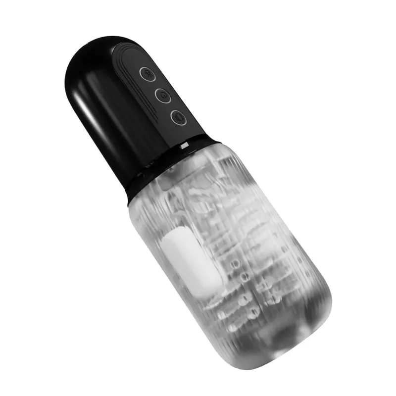 Awtomatikong Lalaking Masturbator na nagsususo Vibrating Tunay na Pussy Blowjob Machine Laruang Sex Laruang Lalaki Masturbation Cup Mga Pang-adultong Kalakal para sa Mga Lalaki