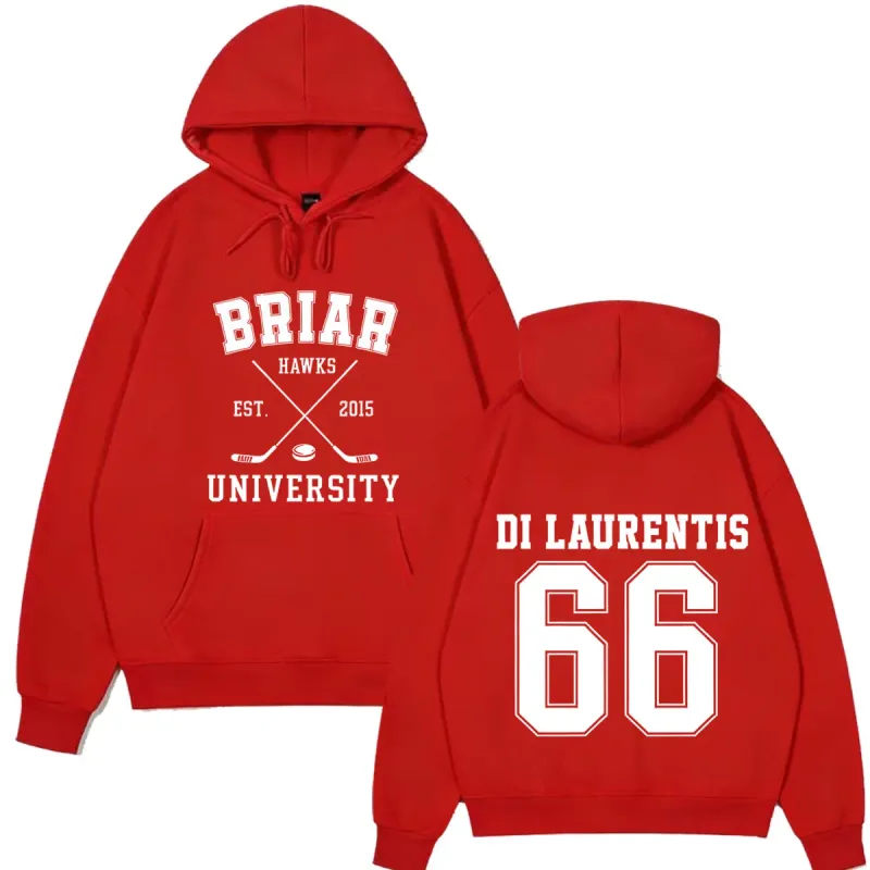 Di Laurentis 66 Off Campus TV Series Briar University Hoodie Men Women Clothing Fashion Winter Vintage Casual Loose Sweatshirt — image 10