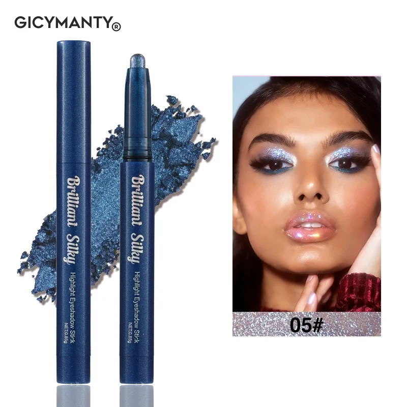 Sparkle Eyeshadow Stick Highlight Eye Pencil Shimmer Pearl Long-Lasting Waterproof Multi-Use Eye Makeup Beauty — image 12