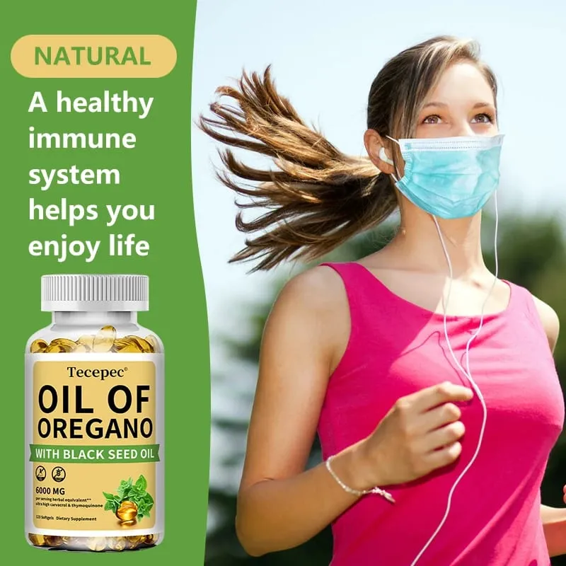Oil of Oregano with Black Seed Oil 2 in 1 Oregano Supplement for Immune Health Digestive Health Non-GMO — image 5