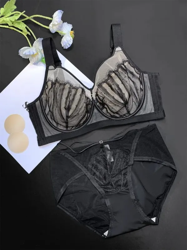 Wireless Push Up Bra for Large Bust Adjustable Comfort Fit Lace Bralette Prevent Sagging & Enhance Shape Seamless Design — image 12