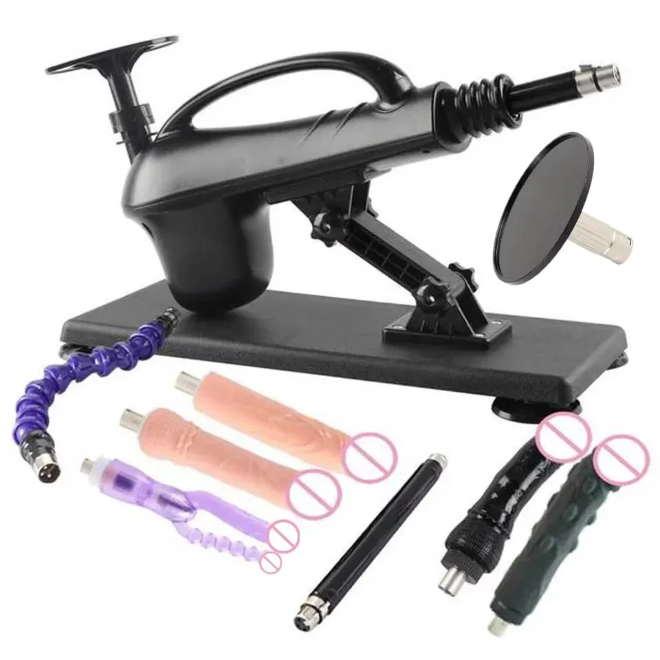 A2SS-Portable Automatic Masturbation Machine for Women with Big Dildo Men's Sex Toy Pumping Gun for Couples — image 1